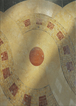 Machine Washable Transitional Red Brown Rug, wshpat2052