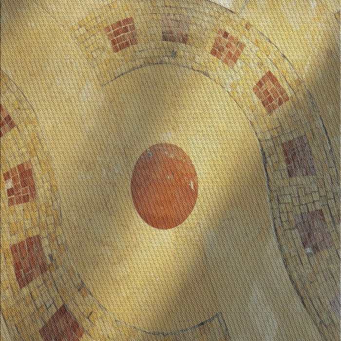 Machine Washable Transitional Red Brown Rug, wshpat2052