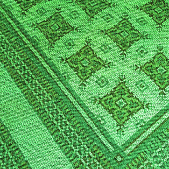 Patterned Green Rug, pat2053grn