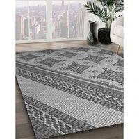 Patterned Carbon Gray Rug, pat2053gry