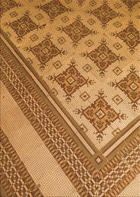 Machine Washable Transitional Mahogany Brown Rug, wshpat2053org