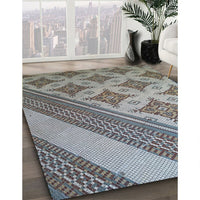 Patterned Gray Novelty Rug, pat2053