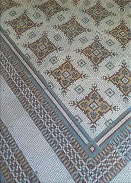 Patterned Gray Novelty Rug, pat2053