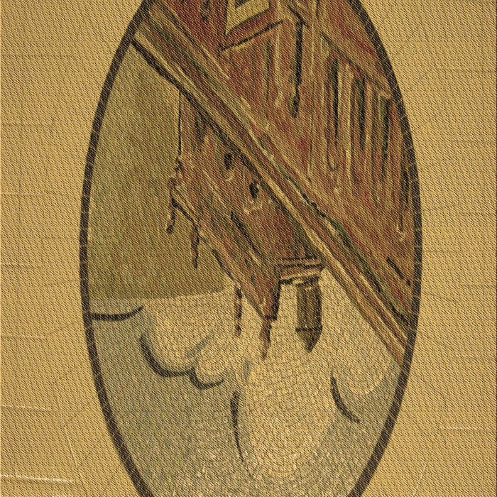 Machine Washable Transitional Saddle Brown Rug, wshpat2054brn