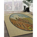 Patterned Reddish Brown Novelty Rug in Family Room, pat2054