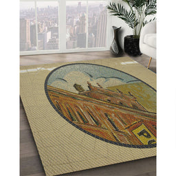 Machine Washable Transitional Red Brown Rug in a Family Room, wshpat2054