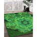 Patterned Green Rug in Family Room, pat2055grn