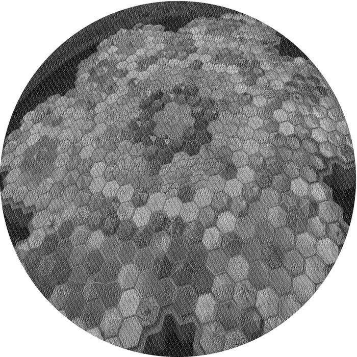 Square Machine Washable Transitional Gunmetal Gray Rug in a Living Room, wshpat2055gry