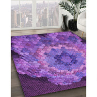 Patterned Purple Rug, pat2055pur