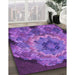 Machine Washable Transitional Purple Rug in a Family Room, wshpat2055pur