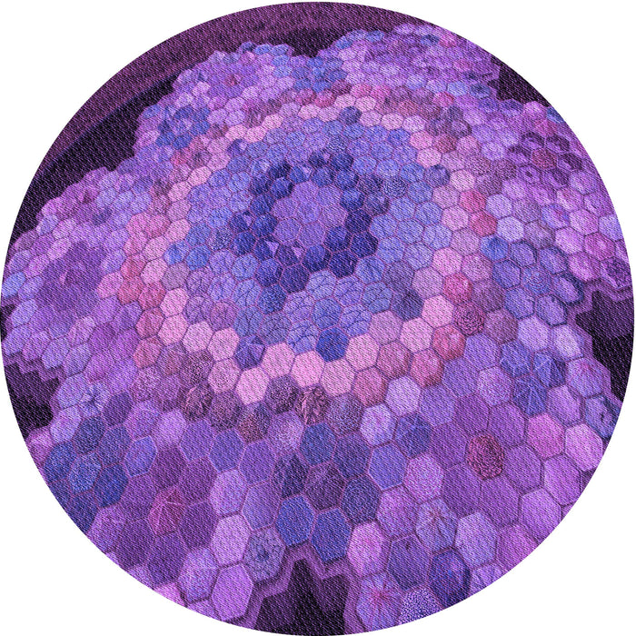 Square Machine Washable Transitional Purple Rug in a Living Room, wshpat2055pur