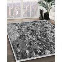 Patterned Dark Gray Rug, pat2056gry