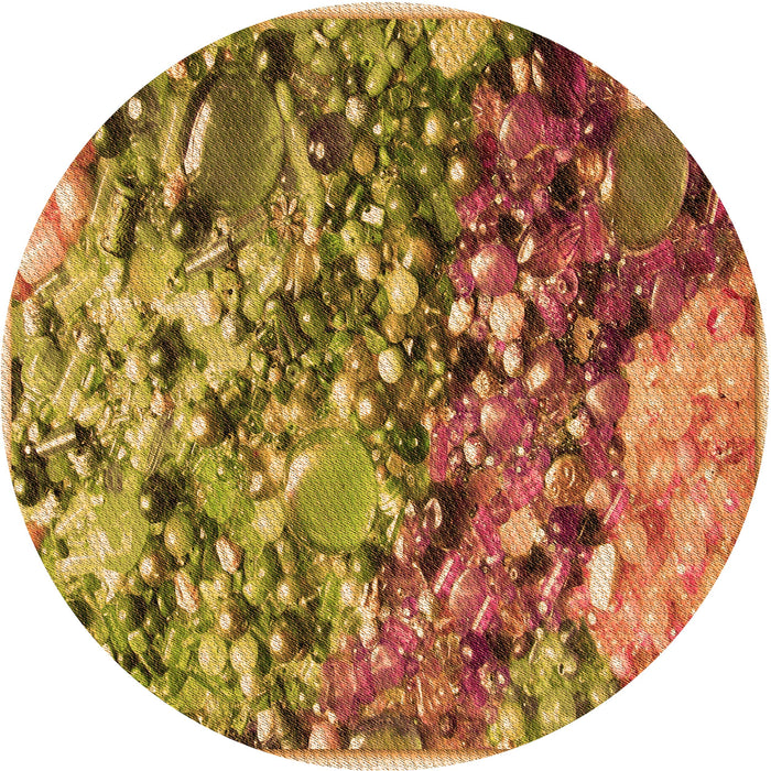 Square Machine Washable Transitional Mahogany Brown Rug in a Living Room, wshpat2056org