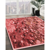 Patterned Red Rug, pat2056rd