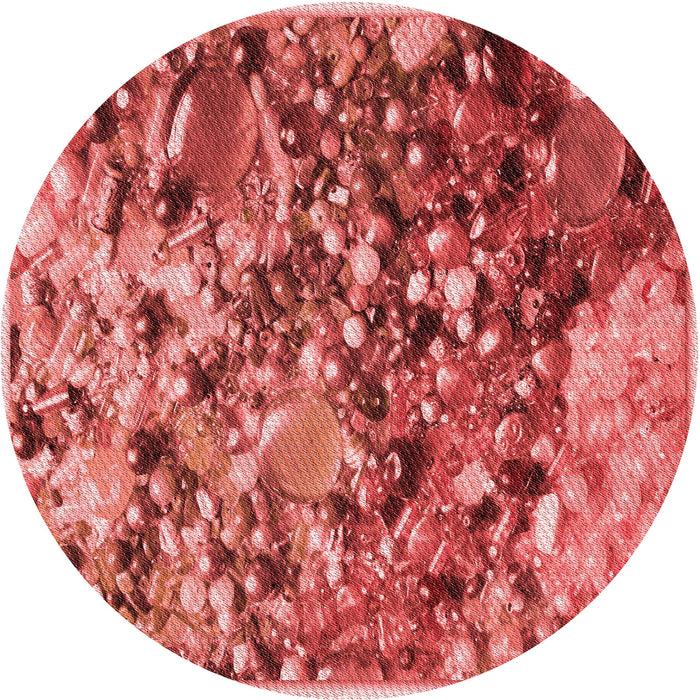 Square Patterned Red Rug, pat2056rd