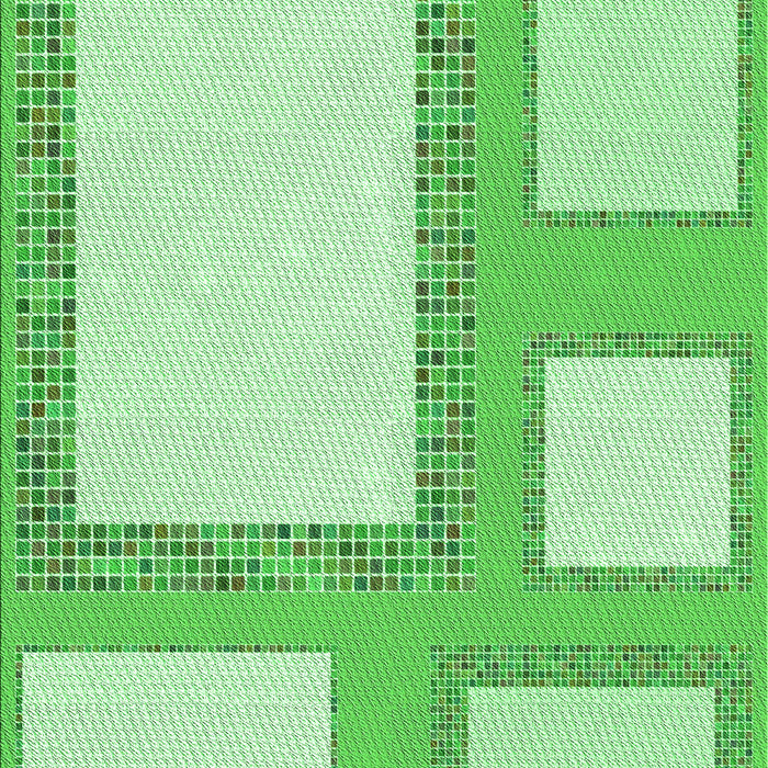 Machine Washable Transitional Jade Green Rug, wshpat2057grn