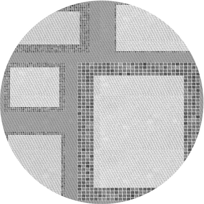 Square Machine Washable Transitional Gunmetal Gray Rug in a Living Room, wshpat2057gry