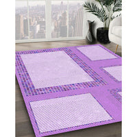 Patterned Purple Rug, pat2057pur