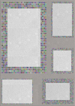 Patterned Platinum Gray Novelty Rug, pat2057
