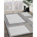 Patterned Platinum Gray Novelty Rug in Family Room, pat2057