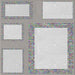 Square Patterned Platinum Gray Novelty Rug, pat2057