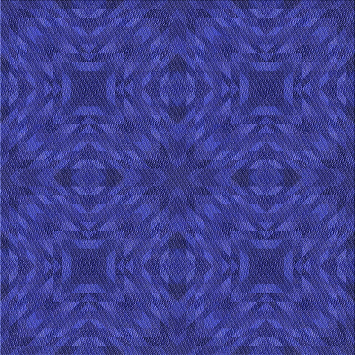 Round Machine Washable Transitional Cobalt Blue Rug, wshpat2058blu