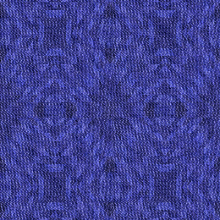 Machine Washable Transitional Cobalt Blue Rug, wshpat2058blu