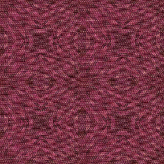 Round Patterned Bright Maroon Red Rug, pat2058brn