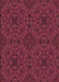 Patterned Bright Maroon Red Rug, pat2058brn