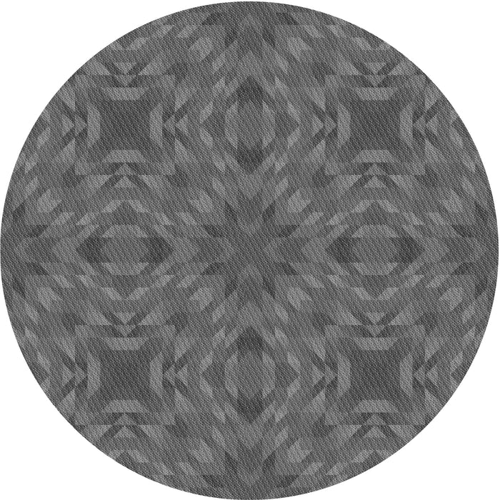 Square Patterned Gray Rug, pat2058gry