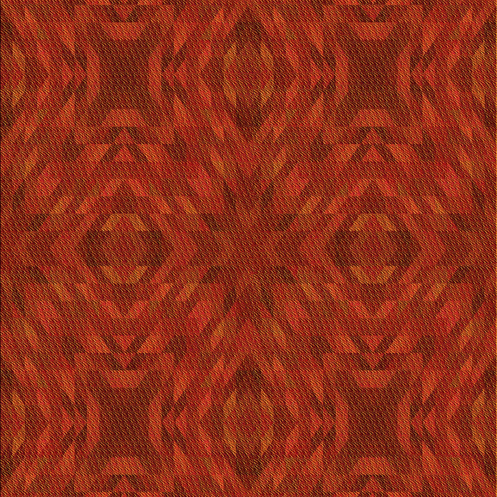 Patterned Scarlet Red Rug, pat2058yw