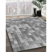 Patterned Cloud Gray Rug, pat2059gry