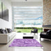 Machine Washable Transitional Violet Purple Rug in a Kitchen, wshpat2059pur