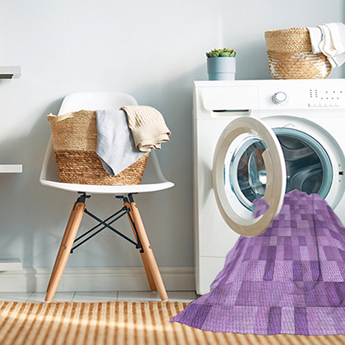 Machine Washable Transitional Violet Purple Rug in a Washing Machine, wshpat2059pur