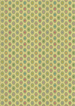 Patterned Mustard Yellow Novelty Rug, pat205