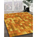 Machine Washable Transitional Orange Red Orange Rug in a Family Room, wshpat2060yw