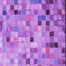 Round Patterned Violet Purple Rug, pat2061pur