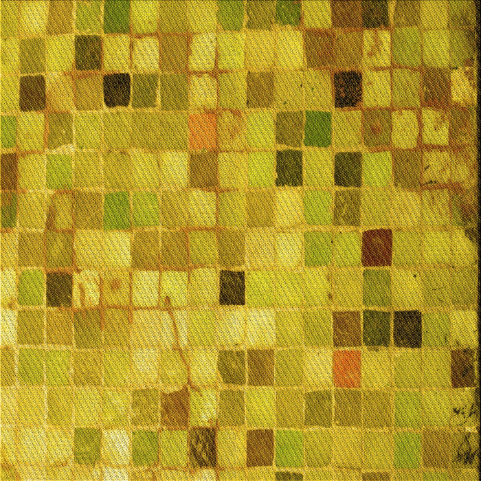 Round Patterned Dark Bisque Brown Rug, pat2061yw