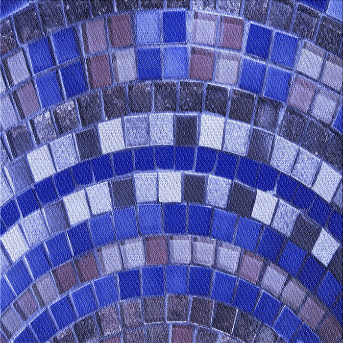 Round Machine Washable Transitional Cobalt Blue Rug, wshpat2062blu