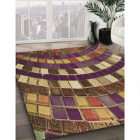 Patterned Bronze Brown Rug, pat2062brn