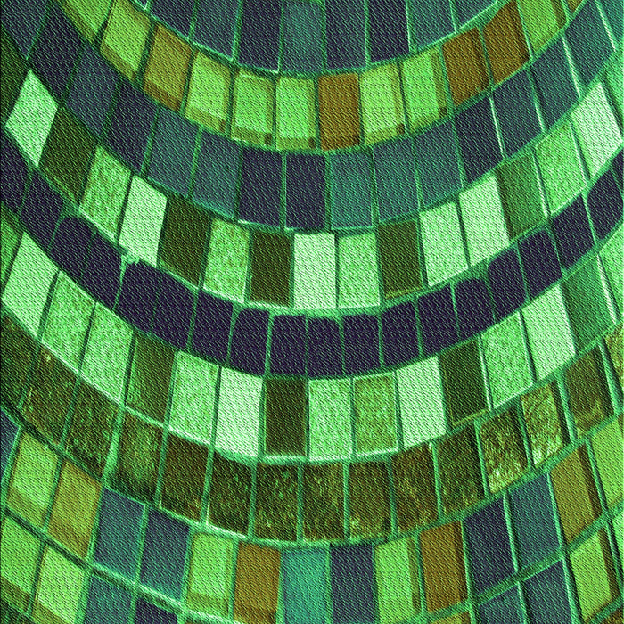 Patterned Dark Forest Green Rug, pat2062grn