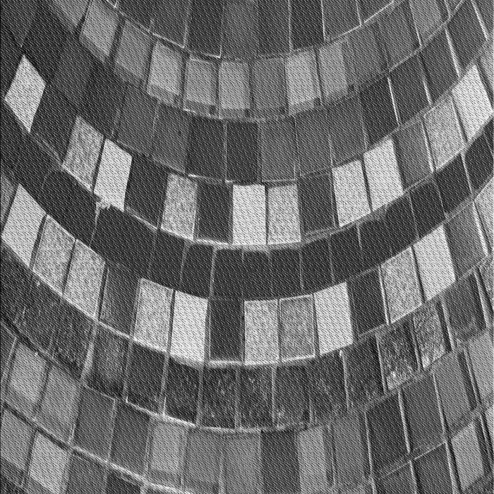 Patterned Black Rug, pat2062gry