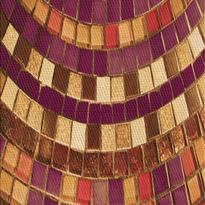 Patterned Orange Rug, pat2062org