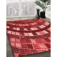 Patterned Red Rug, pat2062rd