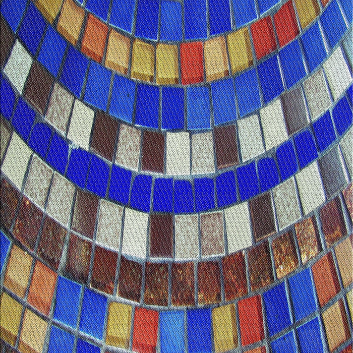 Patterned Gunmetal Gray Modern Rug, pat2062