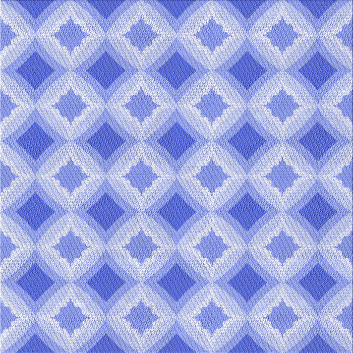 Round Patterned Light Slate Blue Rug, pat2063blu