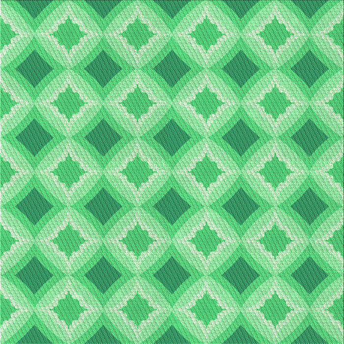 Round Patterned Lime Mint Green Rug, pat2063grn