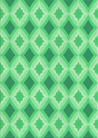 Machine Washable Transitional Lime Mint Green Rug, wshpat2063grn