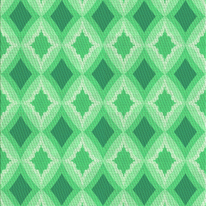 Machine Washable Transitional Lime Mint Green Rug, wshpat2063grn