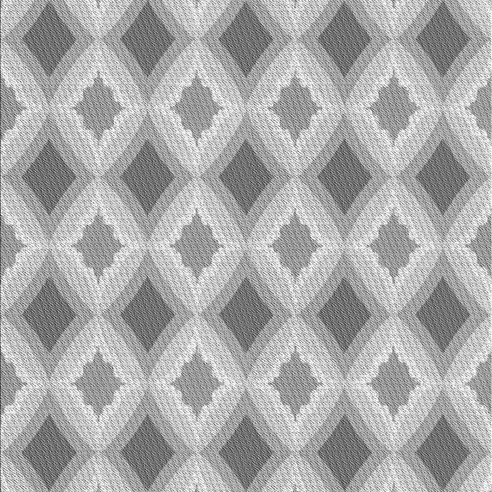 Machine Washable Transitional Platinum Silver Gray Rug, wshpat2063gry